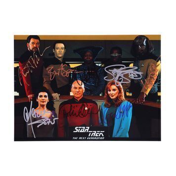 Lot # 1315 : STAR TREK: THE NEXT GENERATION (T.V. Series, 1987-1994) - Cast Autographed Photo