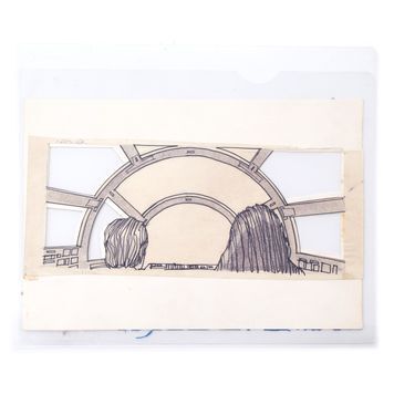 Lot # 1352 : STAR WARS SAGA - Hand-Drawn Storyboard