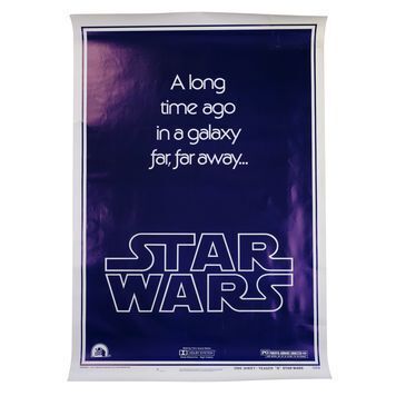 Lot # 1358 : STAR WARS: A NEW HOPE (1977) - Charles Lippincott Collection: Teaser Style "B" One-Sheet