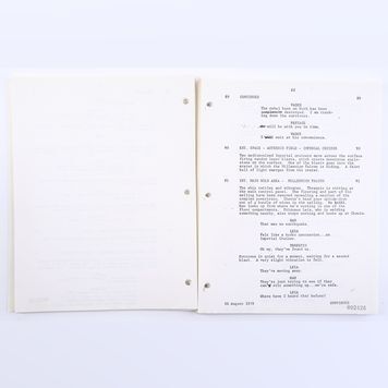 Lot # 1377 : STAR WARS: THE EMPIRE STRIKES BACK (1980) - Bound Lucasfilm Research Library Third Draft Script