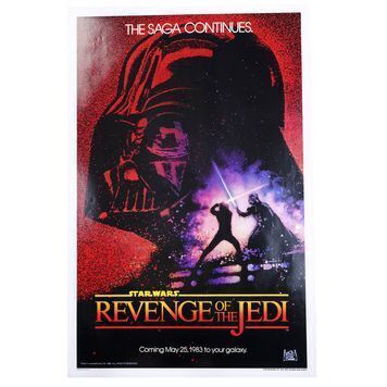 Lot # 1385 : STAR WARS: RETURN OF THE JEDI (1983) - "Revenge of the Jedi" Teaser One-Sheet