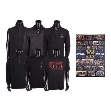 Lot # 1387 : STAR WARS: REVENGE OF THE SITH (2005) - Collection of Crew Apparel and Poster