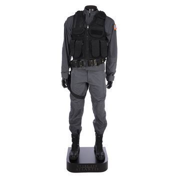 Lot # 1408 : STARGATE ATLANTIS (T.V. SERIES, 2004 - 2009) - Colonel John Sheppard's (Joe Flanigan) Costume Display
