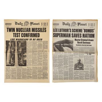 Lot # 1427 : SUPERMAN (1978) - Daily Planet Newspaper and Cover Page