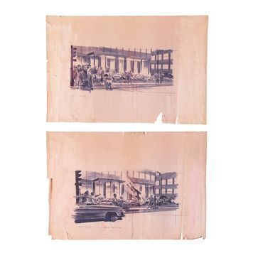 Lot # 1429 : SUPERMAN (1978) - Two Oversized Storyboards
