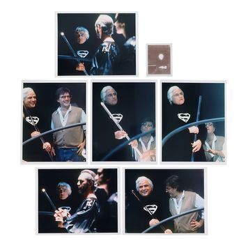 Lot # 1430 : SUPERMAN (1978) - Marlon Brando Rare Behind the Scenes Colour Photographs