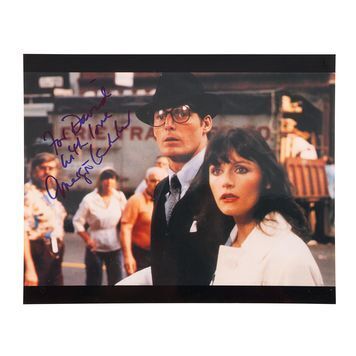 Lot # 1432 : SUPERMAN (1978) - Margot Kidder-autographed Photo Inscribed to Dave Prowse
