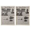 Lot # 1435 : SUPERMAN II (1980) - Pair of Daily Planet "White House Surrenders" Newspapers