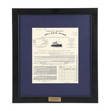 Lot # 1464 : TITANIC (1997) - Jack's (Leonardo DiCaprio) Mirror Image Third-Class Ticket