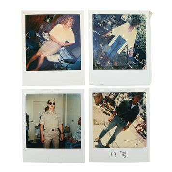 Lot # 1471 : TOP GUN (1986) - Set of Four Costume Continuity Polaroids