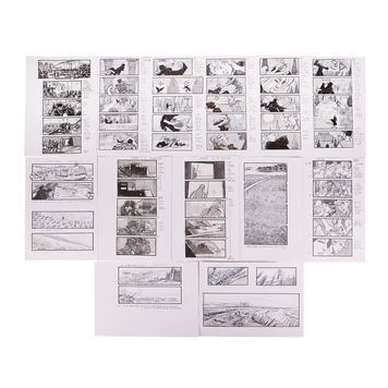 Lot # 1491 : TROY (2004) - Martin Asbury Hand-drawn Pencil Storyboards for Helen of Troy at the Palace