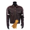 Lot # 1508 : WAR OF THE WORLDS (2005) - Ray Ferrier's (Tom Cruise) "Virgin" Leather Jacket and Rachel Ferrier's (Dakota Fanning) Third Place Rosett