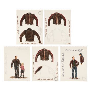 Lot # 1511 : WAR OF THE WORLDS (2005) - Original Hand-painted Costume Design Artworks