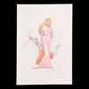 Lot # 1519 : WHO FRAMED ROGER RABBIT (1988) - Richard Williams Hand-drawn Artwork of Roger Rabbit and Jessica Rabbit