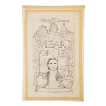 Lot # 1525 : WIZARD OF OZ, THE (1939) - 50th Anniversary Hand-drawn Concept Artwork by Mark Hobson