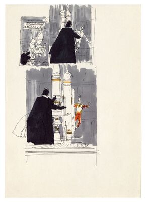 Lot # 1375 : STAR WARS: THE EMPIRE STRIKES BACK (1980) - Pair of Hand-Drawn Ralph McQuarrie Novelization Cover Concept Artworks