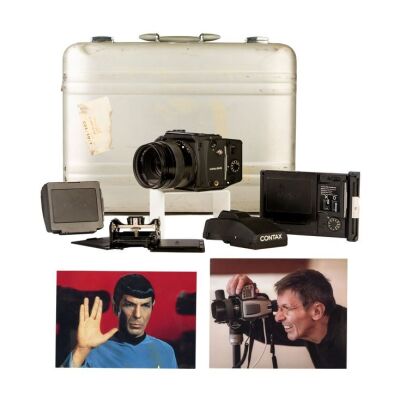 Lot # 1: Leonard Nimoy Personal Contax 645 Camera Equipment with Photos from the Collection of Leonard Nimoy