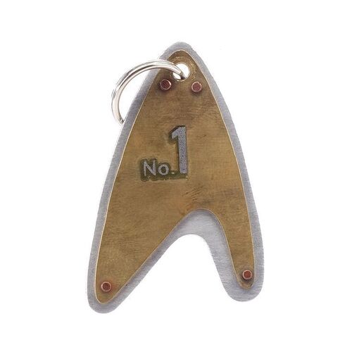 Lot # 5: Jean-Luc Picard "No. 1" Dog Collar Tag
