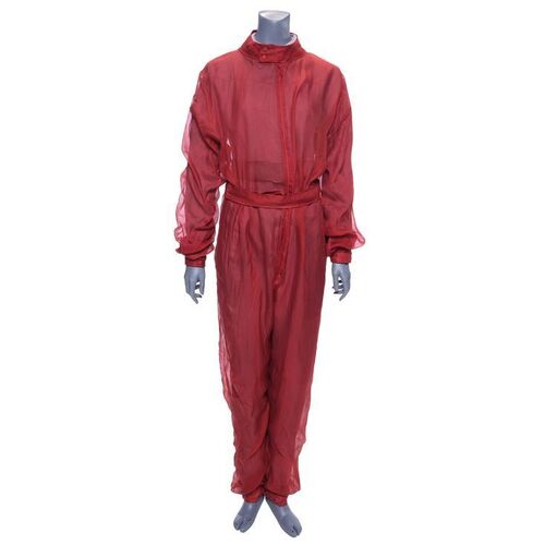 Lot # 32: Dr. Kunamadestifee Grey Borg Artifact Jumpsuit with Red Safe-Suit