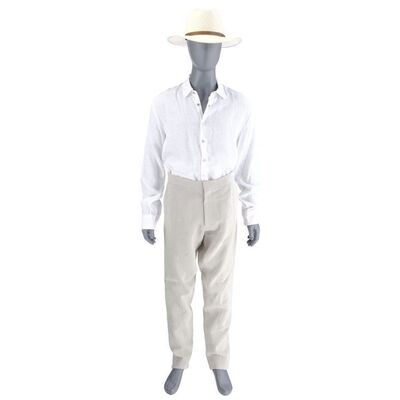 Lot # 65: Jean-Luc Picard Visit with the Qowat Milat Stunt Flashback Costume with Fedora