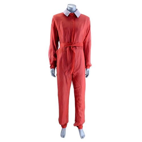 Lot # 72: Grey Borg Artifact Jumpsuit with Red Safe Suit