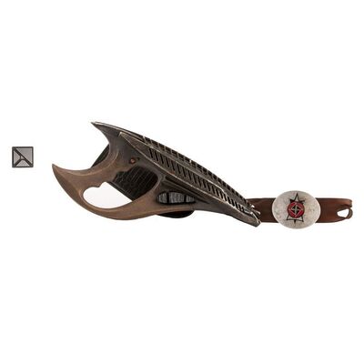 Lot # 85: Static Romulan Rebirther Disruptor with Rebirther Armband and Combadge