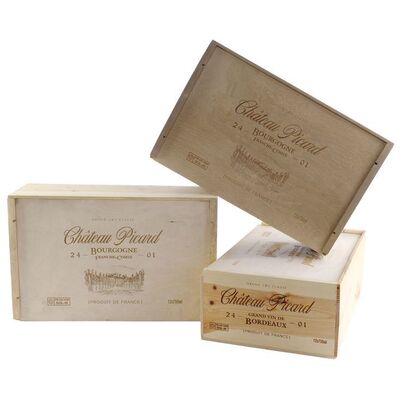 Lot # 185: Set of Three Chateau Picard Wine Crates