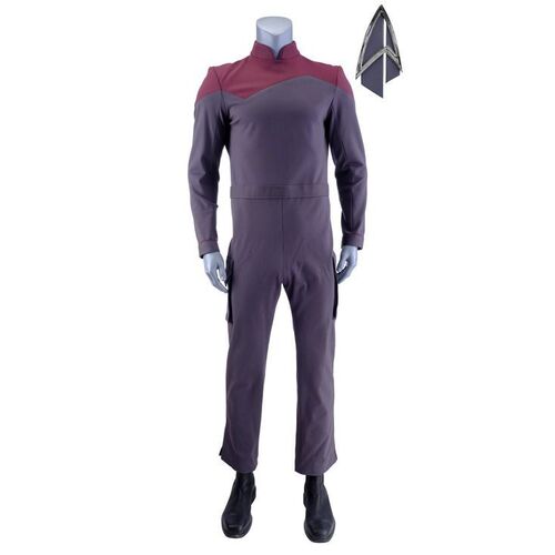 Lot # 190: Season 2 Starfleet Academy Men's Cadet Uniform with Production-Quality Replica Combadge