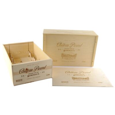 Lot # 202: Set of Two Chateau Picard Bordeaux Wine Crates