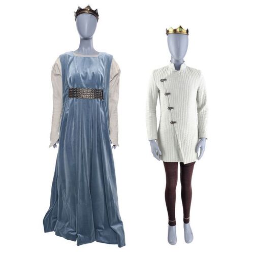 Lot # 262: Queen Yvette (Madeline Wise) Costume and Young Jean-Luc the Knight Stunt Costume