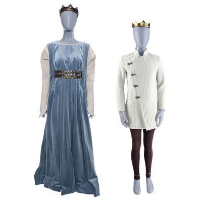 Lot # 262: Queen Yvette (Madeline Wise) Costume and Young Jean-Luc the Knight Stunt Costume