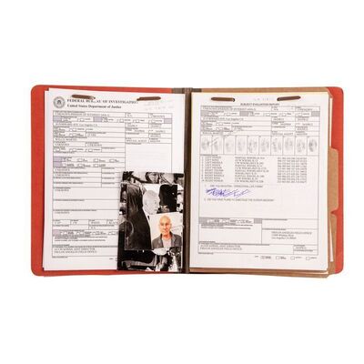 Lot # 270: Jean-Luc Picard (Patrick Stewart) FBI File with Paperwork and Photographs