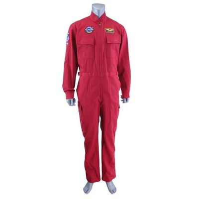 Lot # 286: Red Europa River Campos Astronaut Jumpsuit