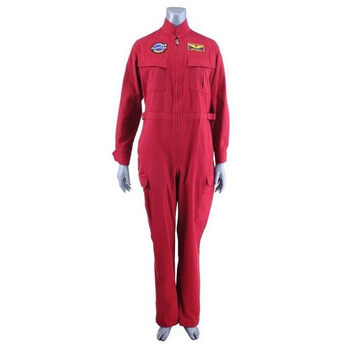 Lot # 296: Red Europa Amanda Manes Astronaut Jumpsuit