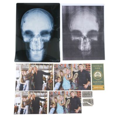Lot #2: MARVEL'S DAREDEVIL (T.V. SERIES, 2015 - 2018) - Set of Four Castle Family Carousel Photos, Three Tickets, and Two X-Ray Skull Images