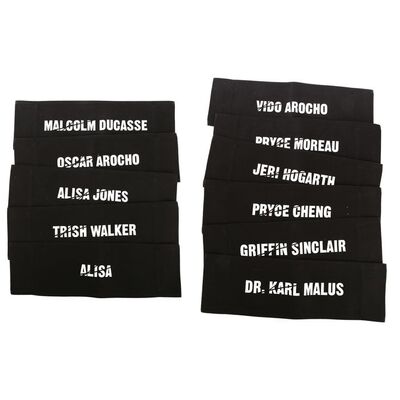 Lot #11: MARVEL'S JESSICA JONES (T.V. SERIES, 2015 - 2019) - Set of 11 Main Character Chairbacks