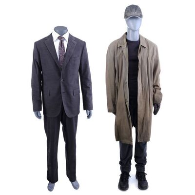Lot #23: MARVEL'S DAREDEVIL (T.V. SERIES, 2015 - 2018) - Matt Murdock's Fisk Stalking Costume and Transporting Nadeem Costume