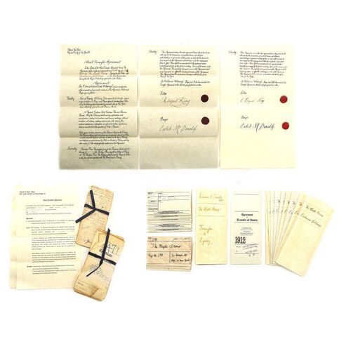 Lot #24: MARVEL'S THE DEFENDERS (T.V. SERIES, 2017) - Alexandra Reid's Transfer Documents and Hall of Records Cards