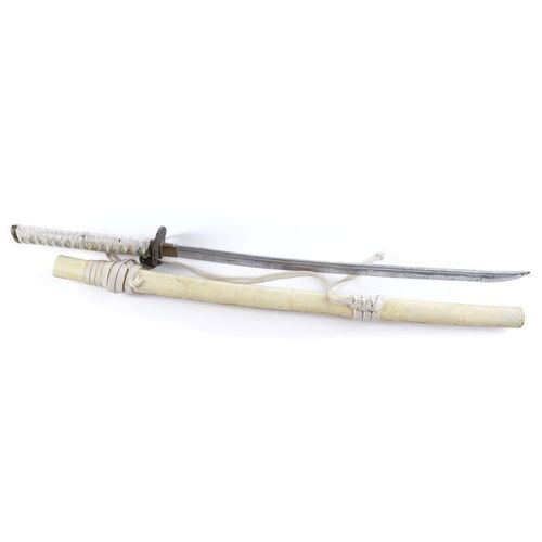 Lot #28: MARVEL'S IRON FIST (T.V. SERIES, 2017 - 2018) - Colleen Wing's Season One Stunt Sword with Bloodied Stunt Sheath