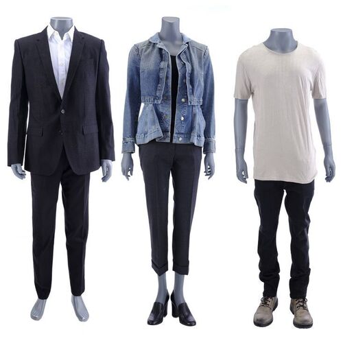Lot #32: MARVEL'S JESSICA JONES (T.V. SERIES, 2015 - 2019) - Malcolm Ducasse's Suit and Kidnapped Costumes and Trish Walker's Stunt Costume