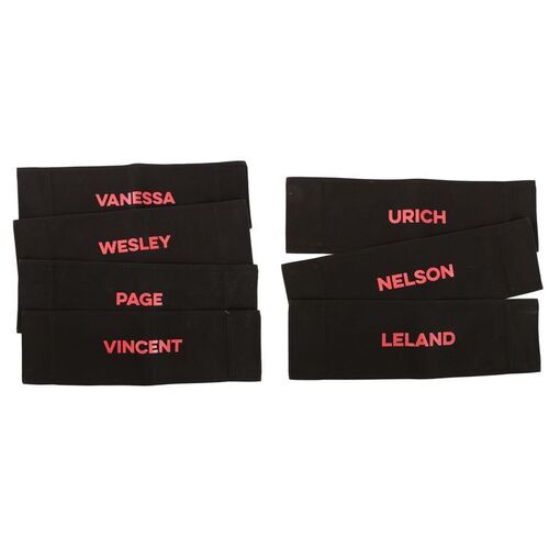 Lot #37: MARVEL'S DAREDEVIL (T.V. SERIES, 2015 - 2018) - Set of Seven Main Character Chairbacks