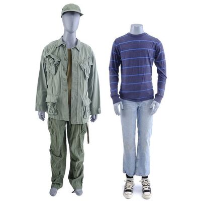 Lot #38: MARVEL'S DAREDEVIL (T.V. SERIES, 2015 - 2018) - Young Matt Murdock's Training Costume and Stick's Teaching Costume