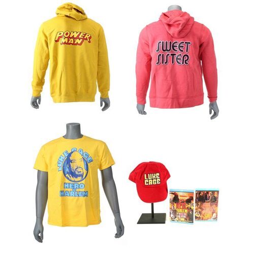 Lot #42: MARVEL'S LUKE CAGE (T.V. SERIES, 2016 - 2018) - Set of D.W. Griffith's Merchandise