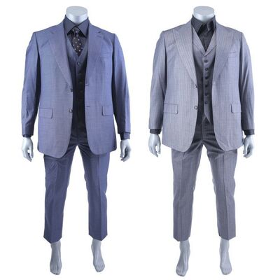 Lot #49: MARVEL'S DAREDEVIL (T.V. SERIES, 2015 - 2018) - Wilson Fisk's Art Gallery Costume and Ben Urich Home Visit Suit