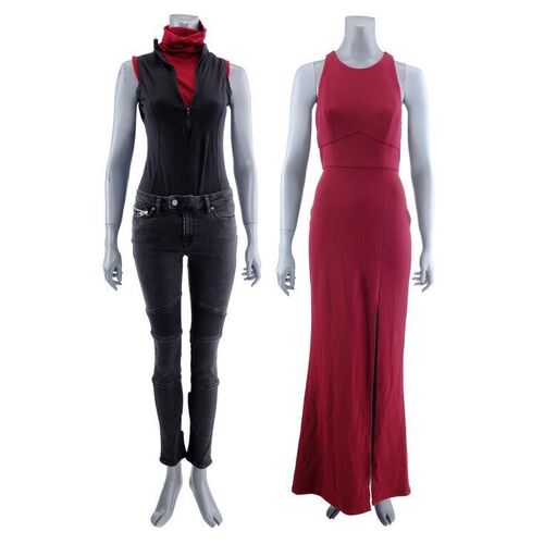 Lot #61: MARVEL'S DAREDEVIL (T.V. SERIES, 2015 - 2018) - Elektra Natchios' Gala Costume with Vigilante Costume