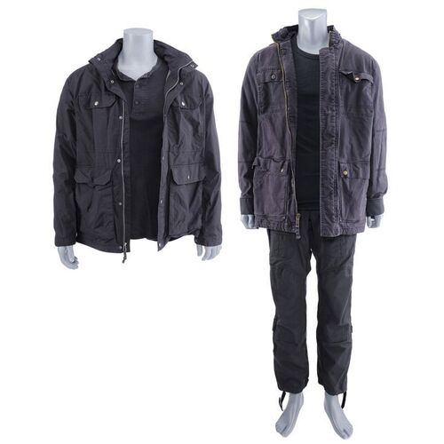 Lot #93: MARVEL'S THE PUNISHER (T.V. SERIES, 2017 - 2019) - Frank Castle's Poloznev Limo Hijacking Ensemble and David Lieberman Introduction Costume