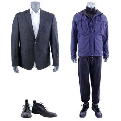 Lot #94: MARVEL'S DAREDEVIL (T.V. SERIES, 2015 - 2018) - Dex's FBI Meeting with Foggy Costume and Jogging Costume