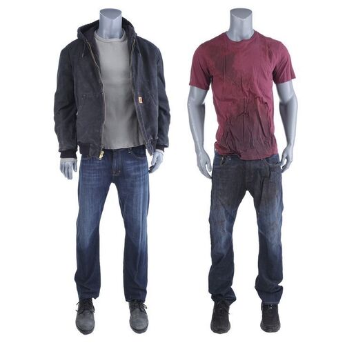 Lot #110: MARVEL'S LUKE CAGE (T.V. SERIES, 2016 - 2018) - Luke Cage's Scarfe Rescue Jacket and Bullet-Riddled Pop's Death Costume