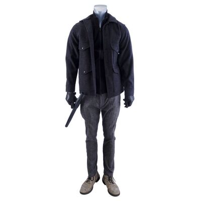 Lot #113: MARVEL'S THE DEFENDERS (T.V. SERIES, 2017) - Murakami's Warehouse Fight Costume and Stunt Tonfa