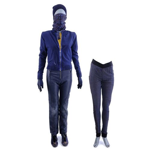 Lot #122: MARVEL'S JESSICA JONES (T.V. SERIES, 2015 - 2019) - Trish Walker's Hellcat Costume with Stunt Gloves and Bonus Pants
